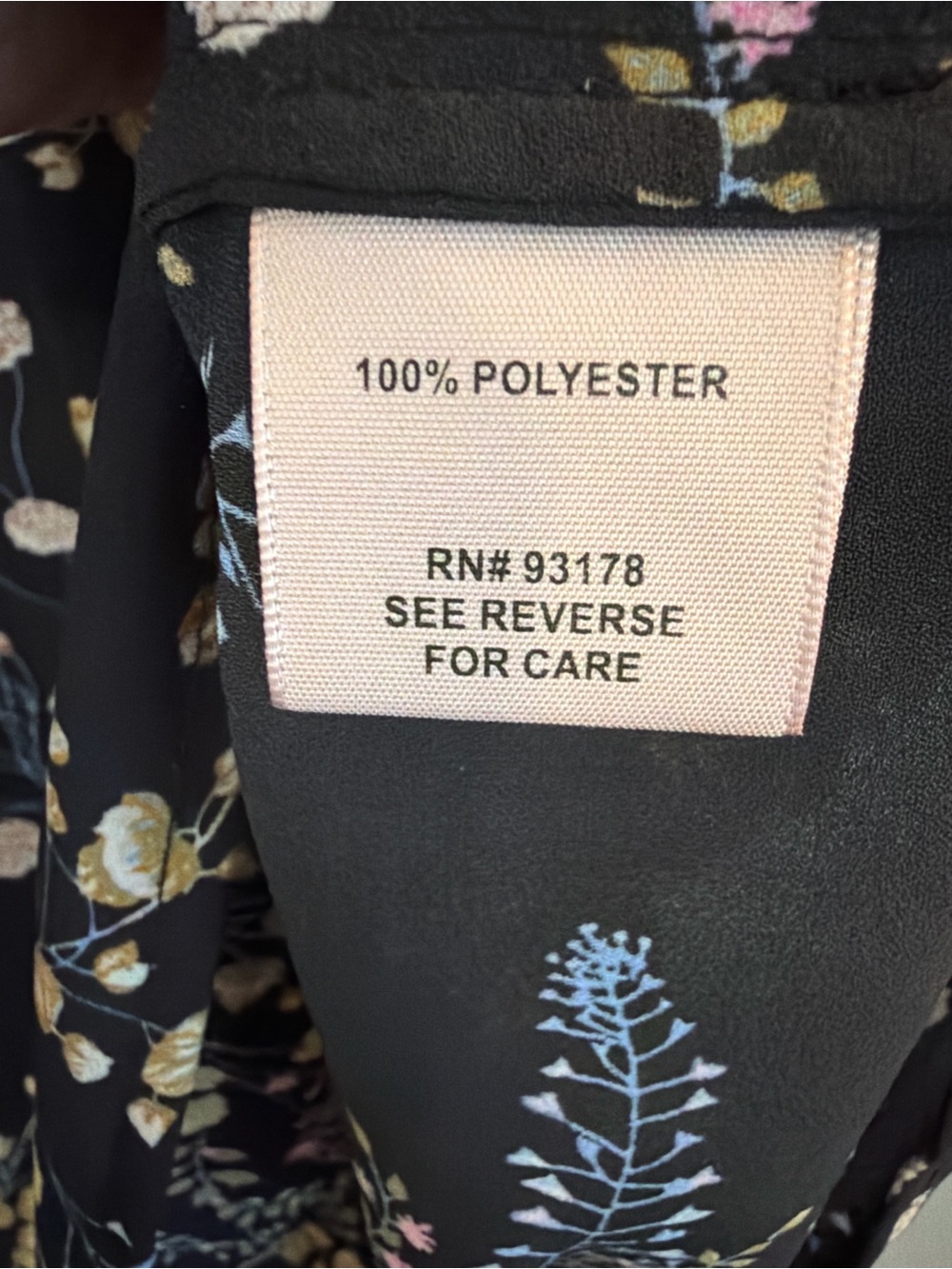 Philosophy Republic Clothing Floral Flutter Sleeve Blouse Black Size Small - Picture 8 of 8